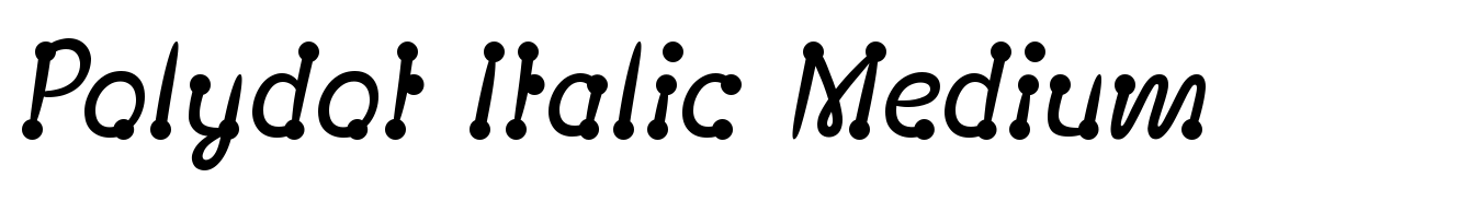 Polydot Italic Medium